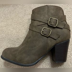 Double Buckle Ankle Booties